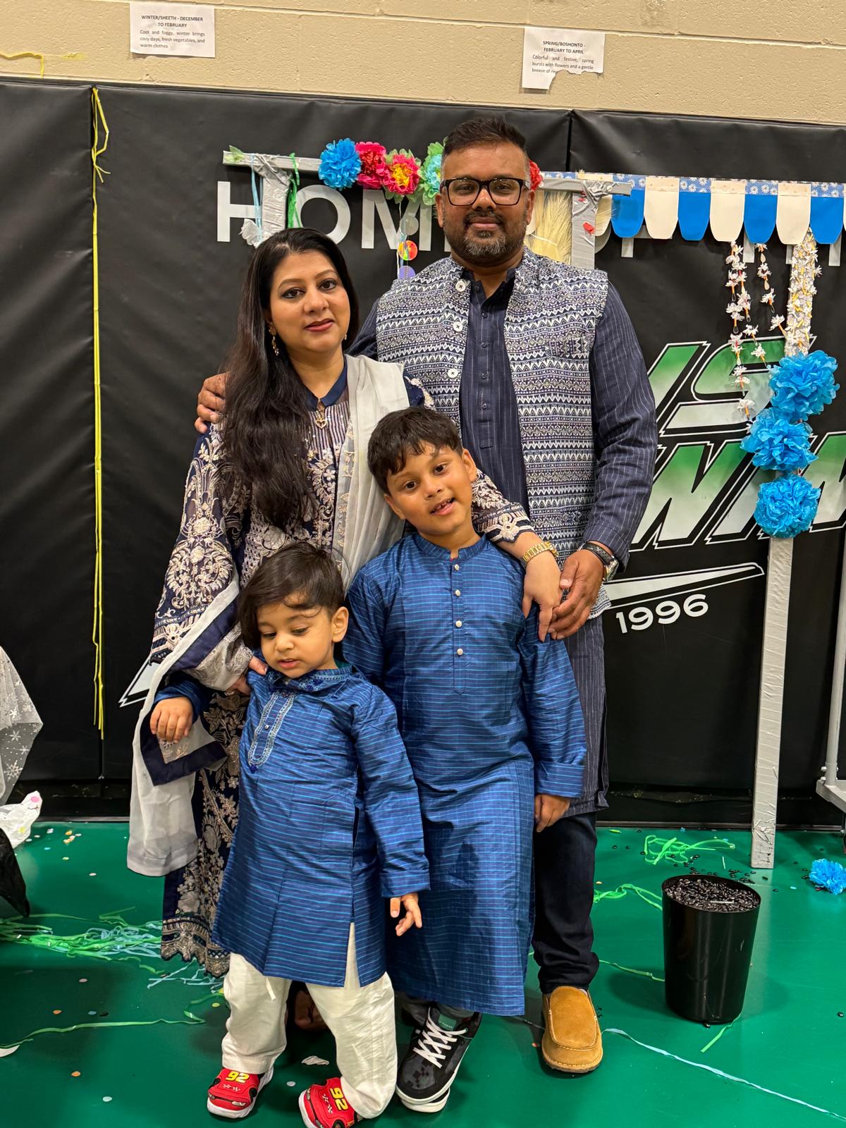 Hafiz with family